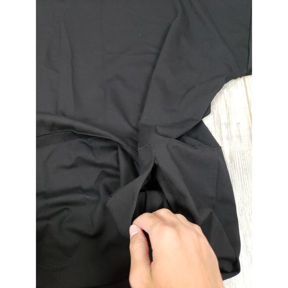 Every Day Wear Spirithouse Womens Knit Lagenlook Black Top Shirt S/M W/ Pockets - Picture 7 of 8